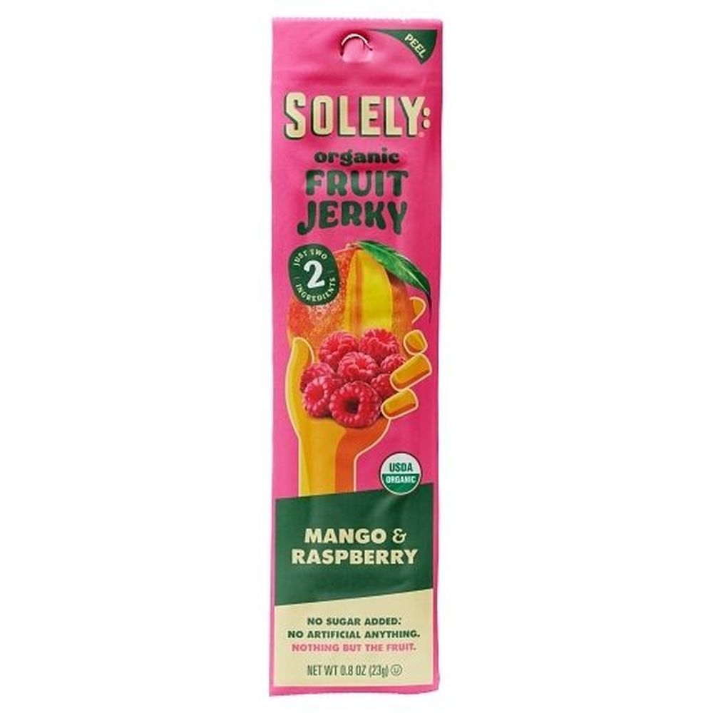 Solely No Added Sugar Mango and Raspberry Fruit Bar, 0.8 Ounce -- 72 per case