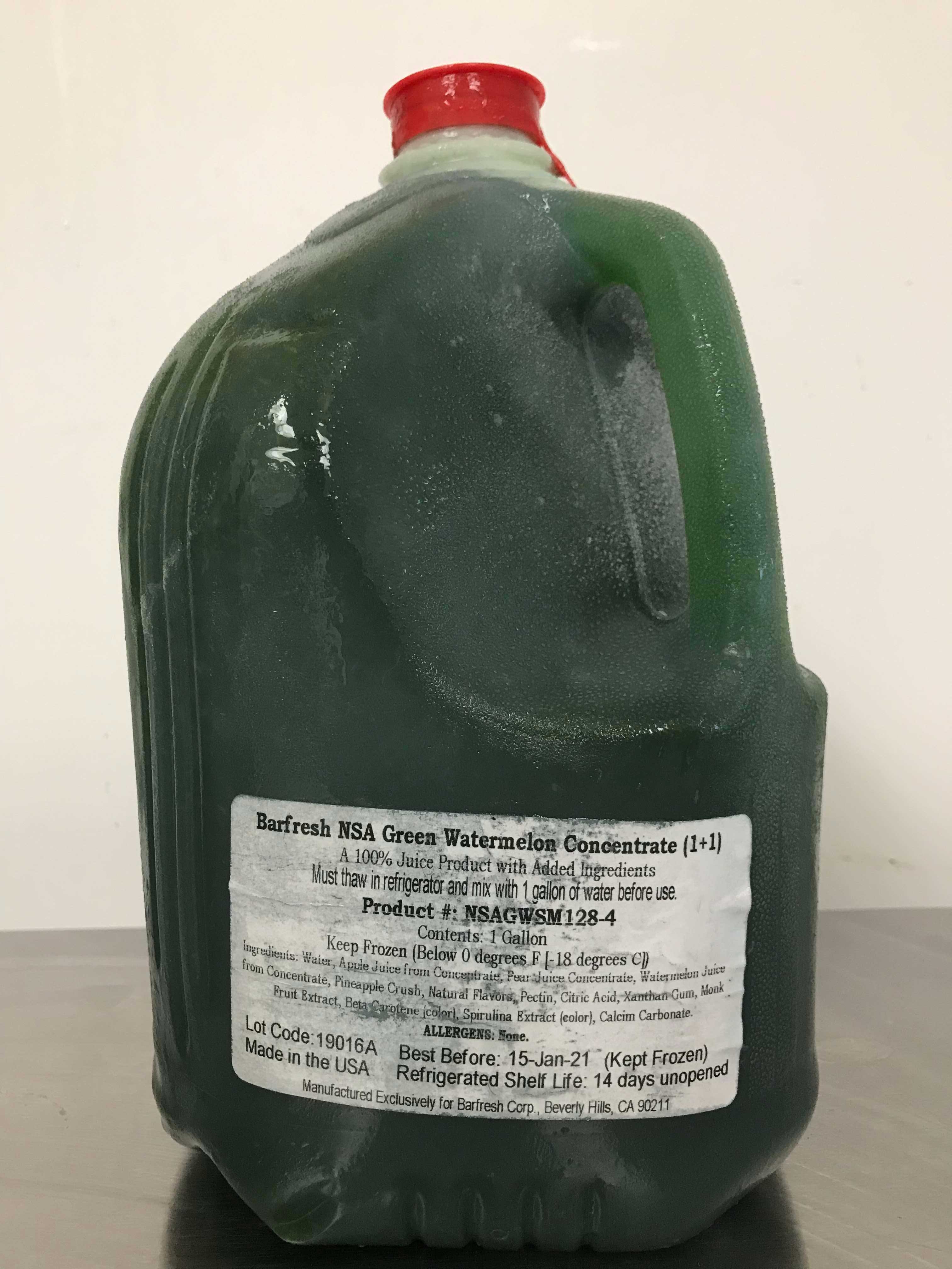 Barfresh Green Watermelon Concentrate Mix - Bulk, 128 Ounce -- 4 per case