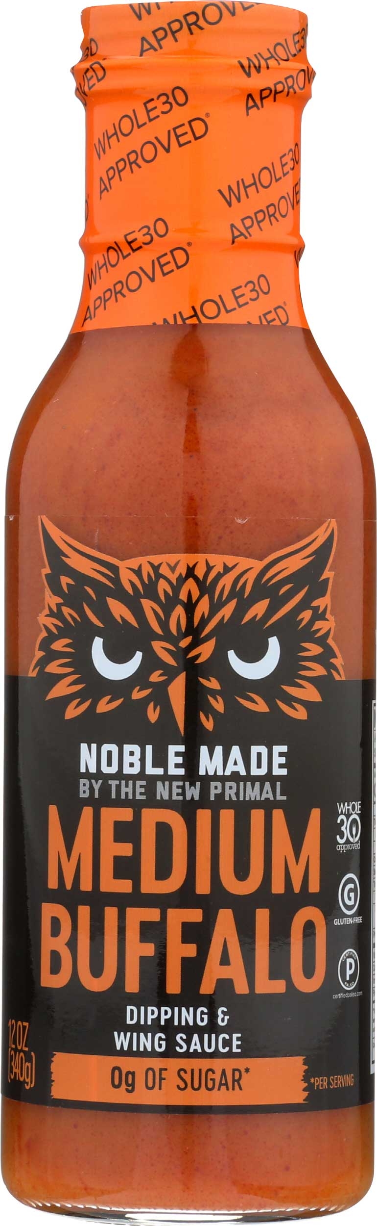 The New Primal Medium Buffalo Sauce, 12 Fluid Ounce -- 6 per case