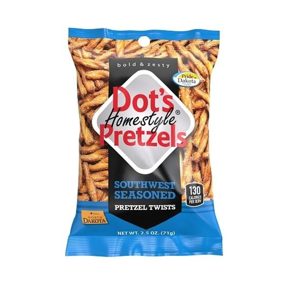 Dots Original Homestyle Southwest Seasoned Pretzel Twists, 2.5 Ounce -- 12 per case