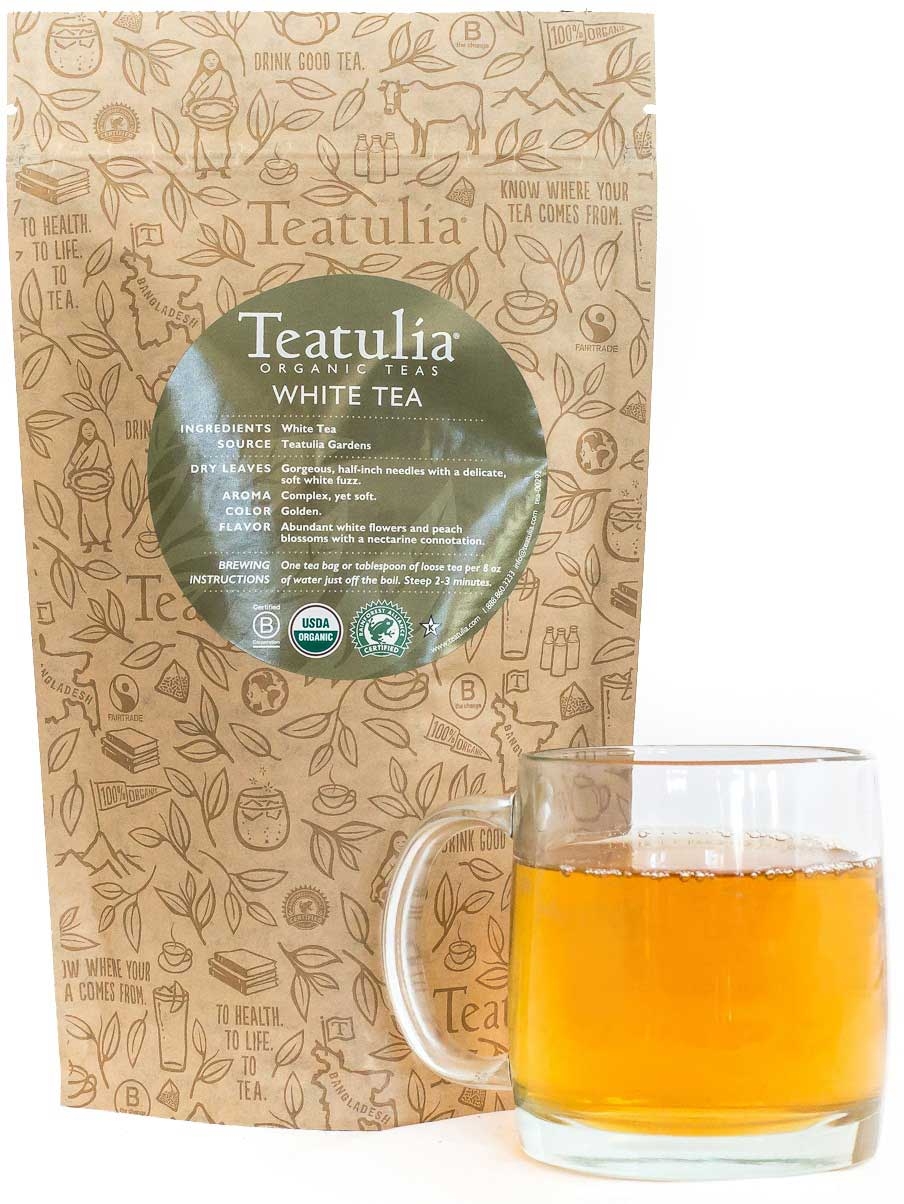 Teatulia Organic Unwrapped Premium White Tea -- 50 per case