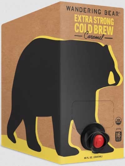 Wandering Bear Caramel Cold Brew Coffee, 96 Ounce -- 3 per case