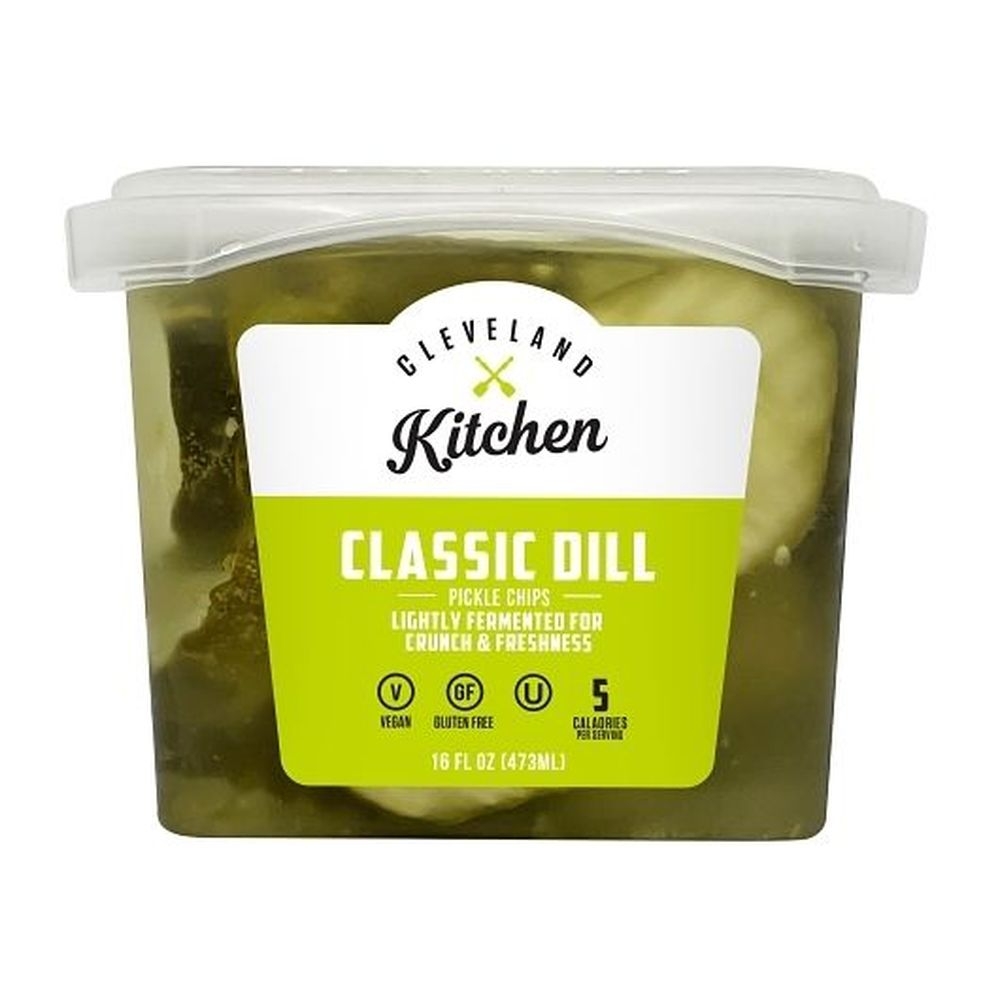 Cleveland Kitchen Classic Dill Pickle Chips, 16 Ounce -- 12 per case