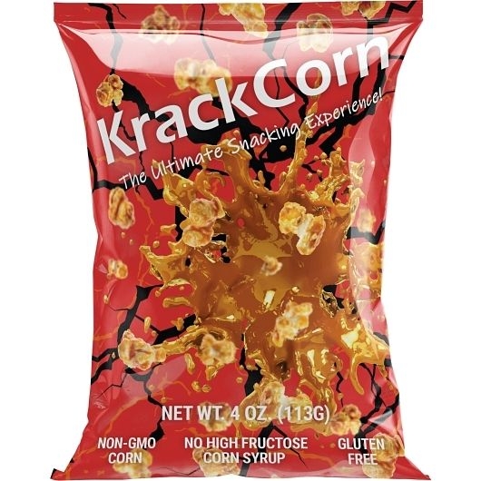 Krackcorn Caramel Flavored Popcorn, 4 Ounce -- 24 per case