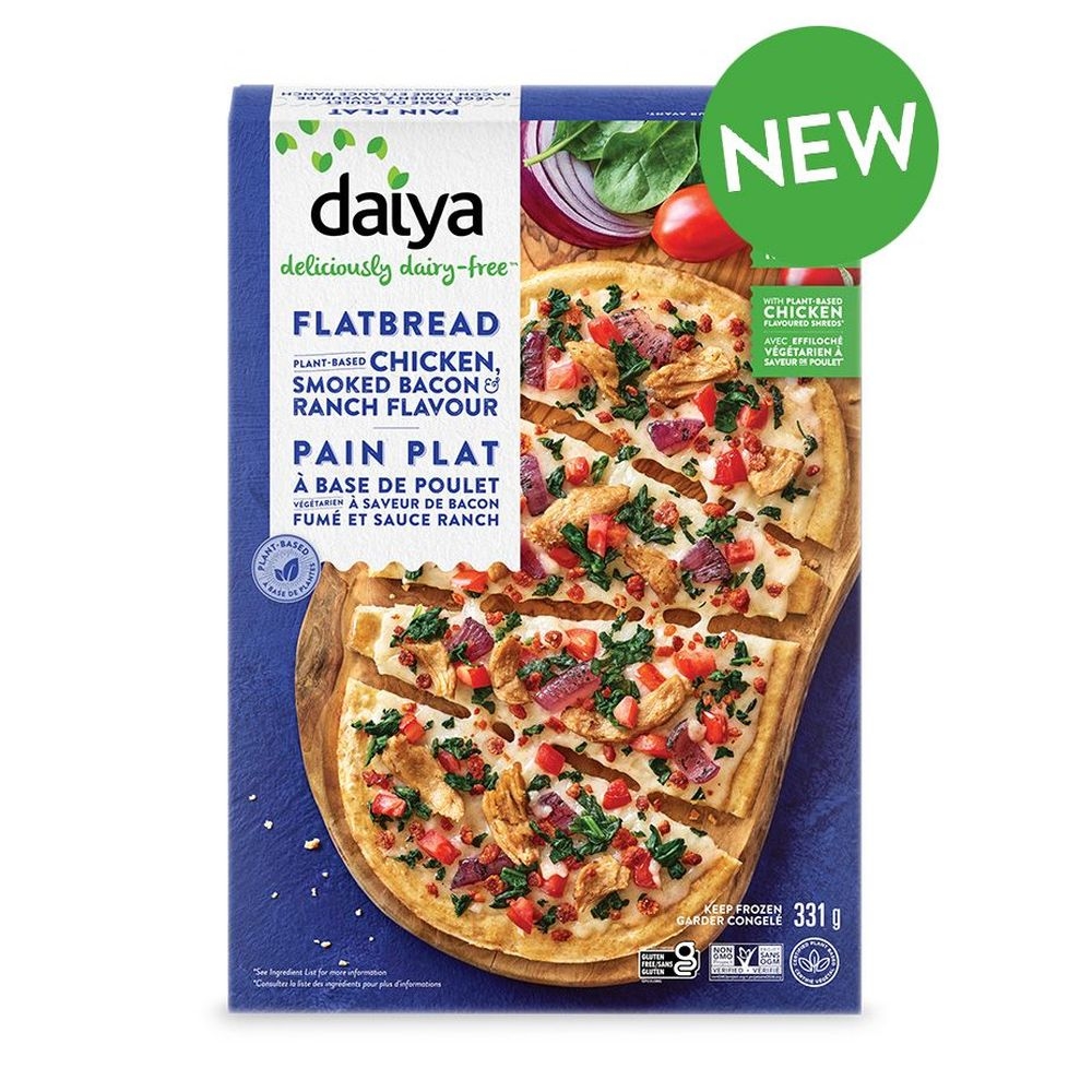 Daiya Plant-Based Chicken Smoked Bacon and Ranch Flavour Flatbread, 11.7 Ounce -- 8 per case