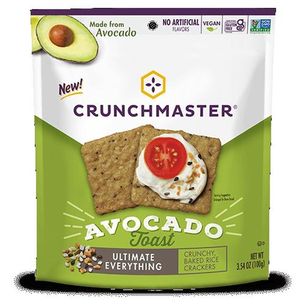 Crunchmaster Avocado Toast Ultimate Everything Crackers, 3.54 Ounce -- 12 per case