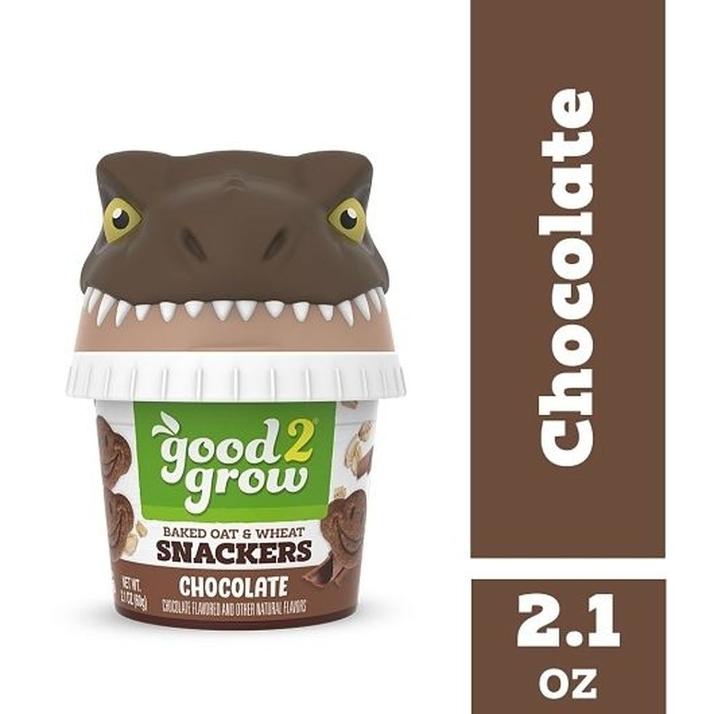 Good2grow Chocolate Oat and Wheat Biscuits Toddler Snacks, 2.1 Ounce Cup - 6 per case