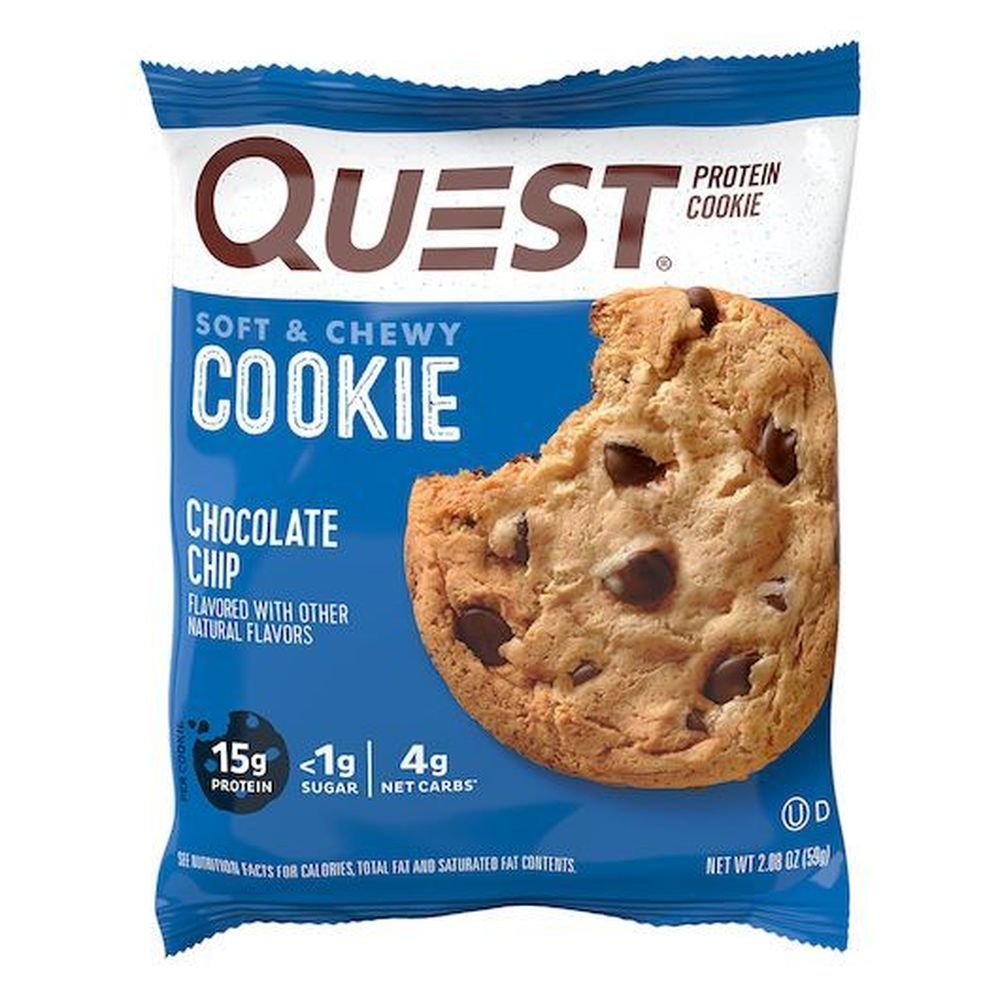 Quest Chocolate Chip and Snickerdoodle Protein Cookie - Countertop, 48 count