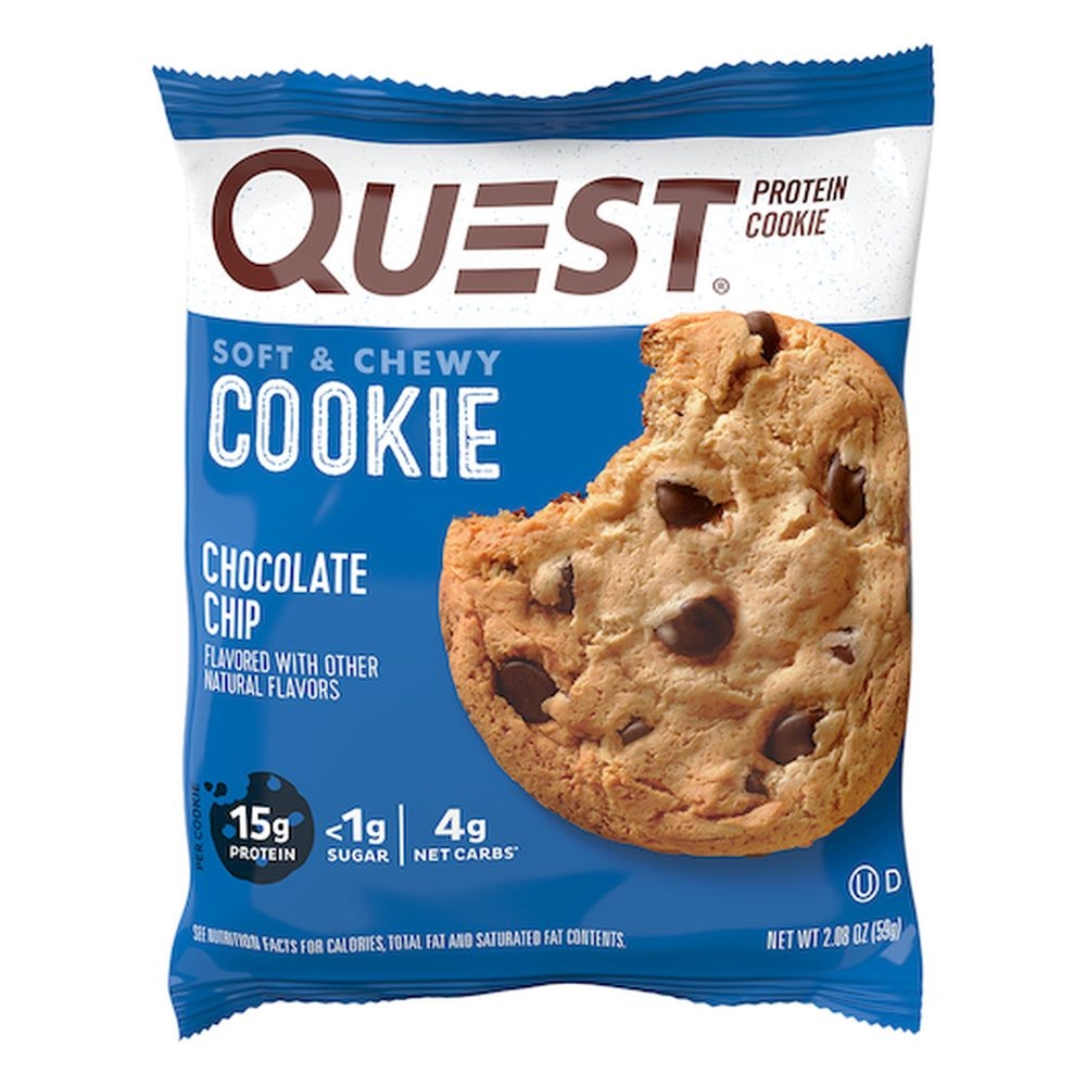 Quest Chocolate Chip and Peanut Butter Protein Cookie - countertop, 48 count