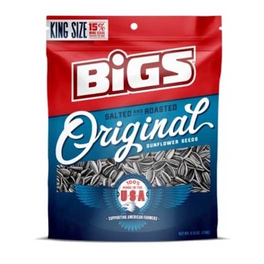 Bigs Original Roasted and Salted Sunflower Seed, 5.35 Ounce -- 12 per case.