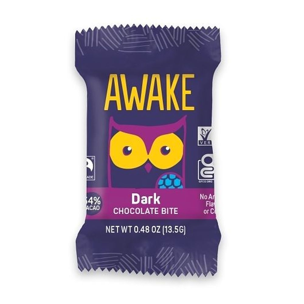Awake Dark Chocolate Bites, 0.48 Ounce -- 300 per case