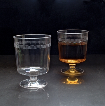Resposables One Piece Clear Wine Glass, 8 Ounce -- 240 per case.