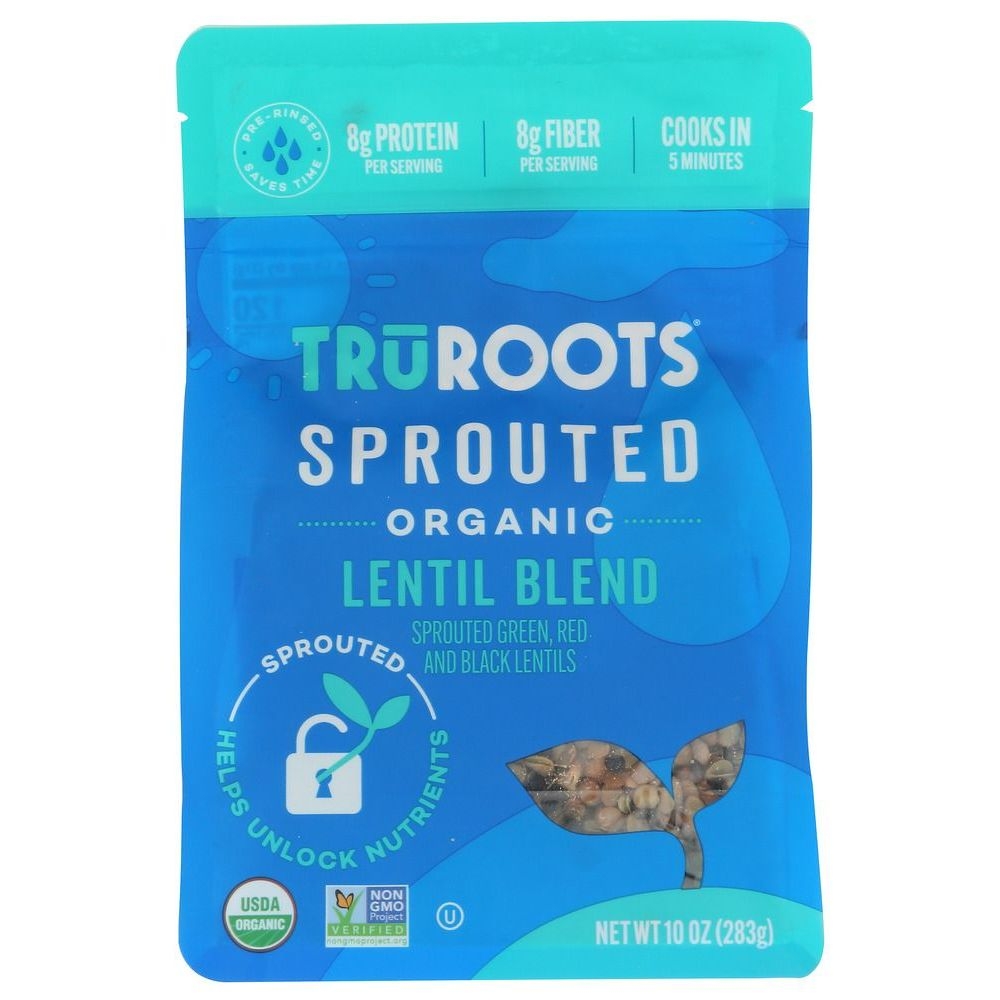 Truroots Organic Sprouted Lentil Blend, 10 Ounce -- 6 per case