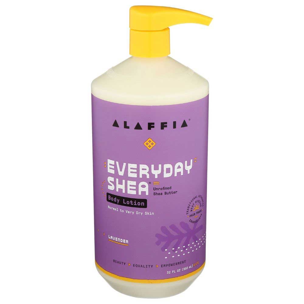 Alaffia Everyday Shea Lavender Body Lotion, 32 Ounce