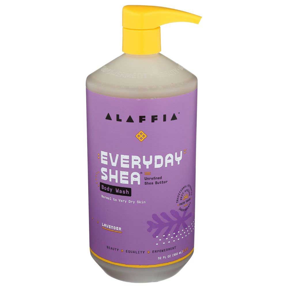 Alaffia Everyday Shea Lavender Body Wash, 32 Ounce