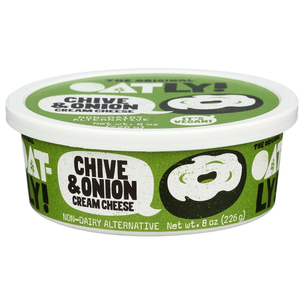 Oatly Chive and Onion Non Dairy Cream Cheese, 8 Ounce -- 6 per case