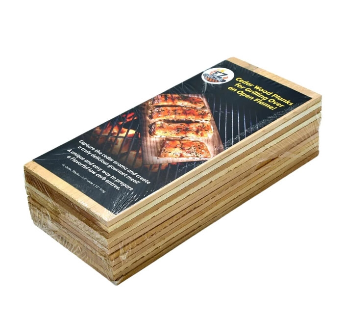 E-Z Grilling Large Cedar Wood Planks -- 12 per case