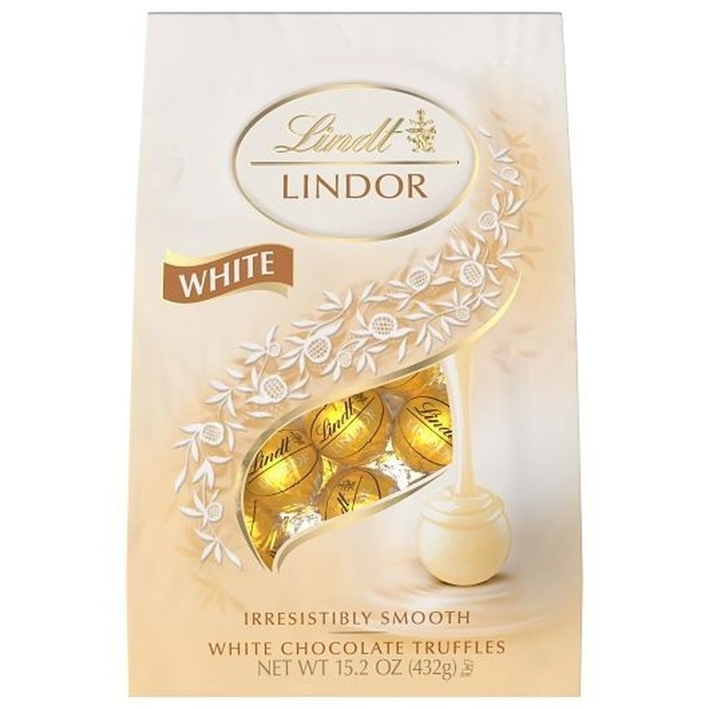 Lindt and Sprungli Lindor White Chocolate Truffles, 15.2 Ounce -- 6 per case