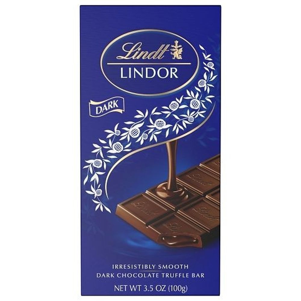Lindt Lindor 3.5 Ounce Dark Chocolate Truffle Bar, 12 count - 12 per case