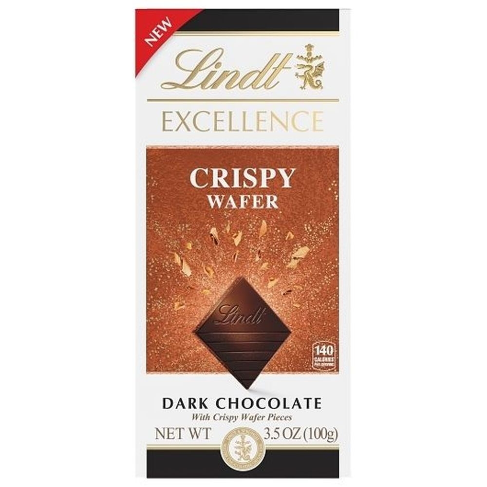 Lindt Excellence Crispy Wafer Dark Chocolate Bar, 3.5 Ounce - 144 per case