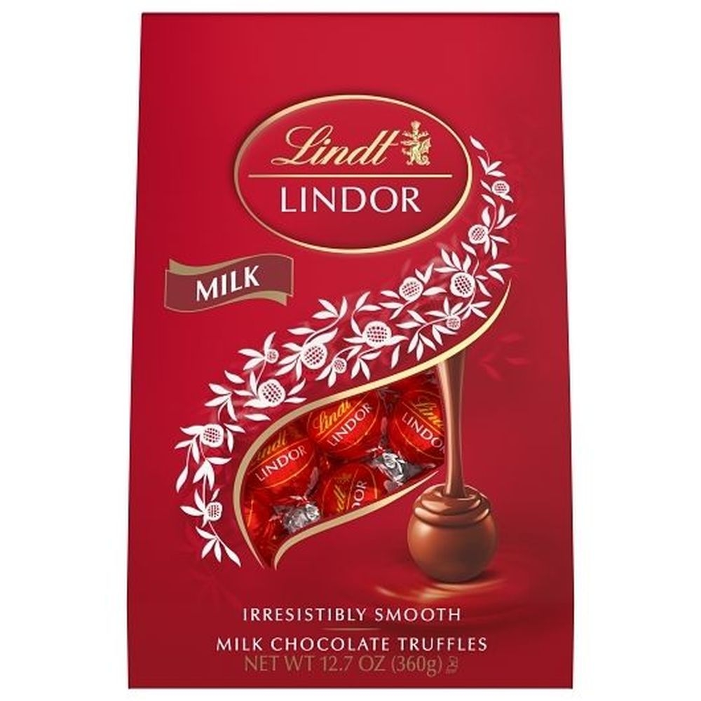 Lindt Lindor Milk Chocolate Candy Truffles, 12.7 Ounce -- 6 per case