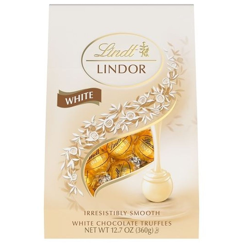 Lindt Lindor White Chocolate Candy Truffles, 12.7 Ounce -- 6 per case