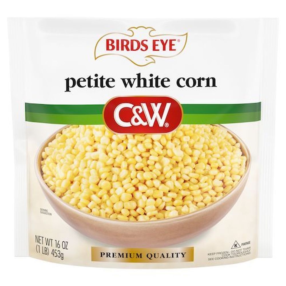 Birds Eye C and W Premium Quality Petite White Corn, 16 Ounce -- 6 per case