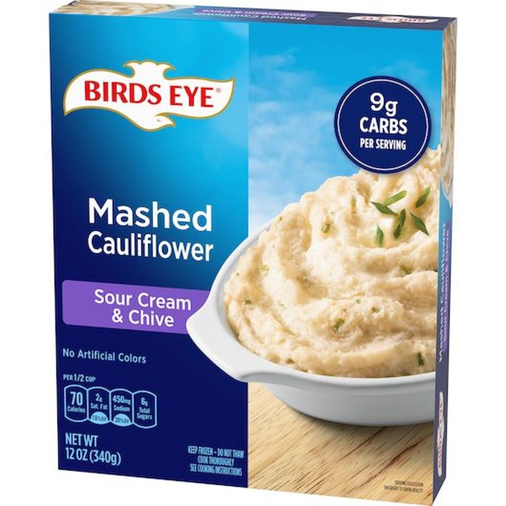 Birds Eye Sour Cream and Chive Mashed Cauliflower, 12 Ounce -- 8 per case