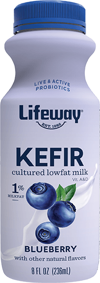 Lifeway Probiotic Low Fat Blueberry Kefir, 8 Ounce -- 6 Per Case