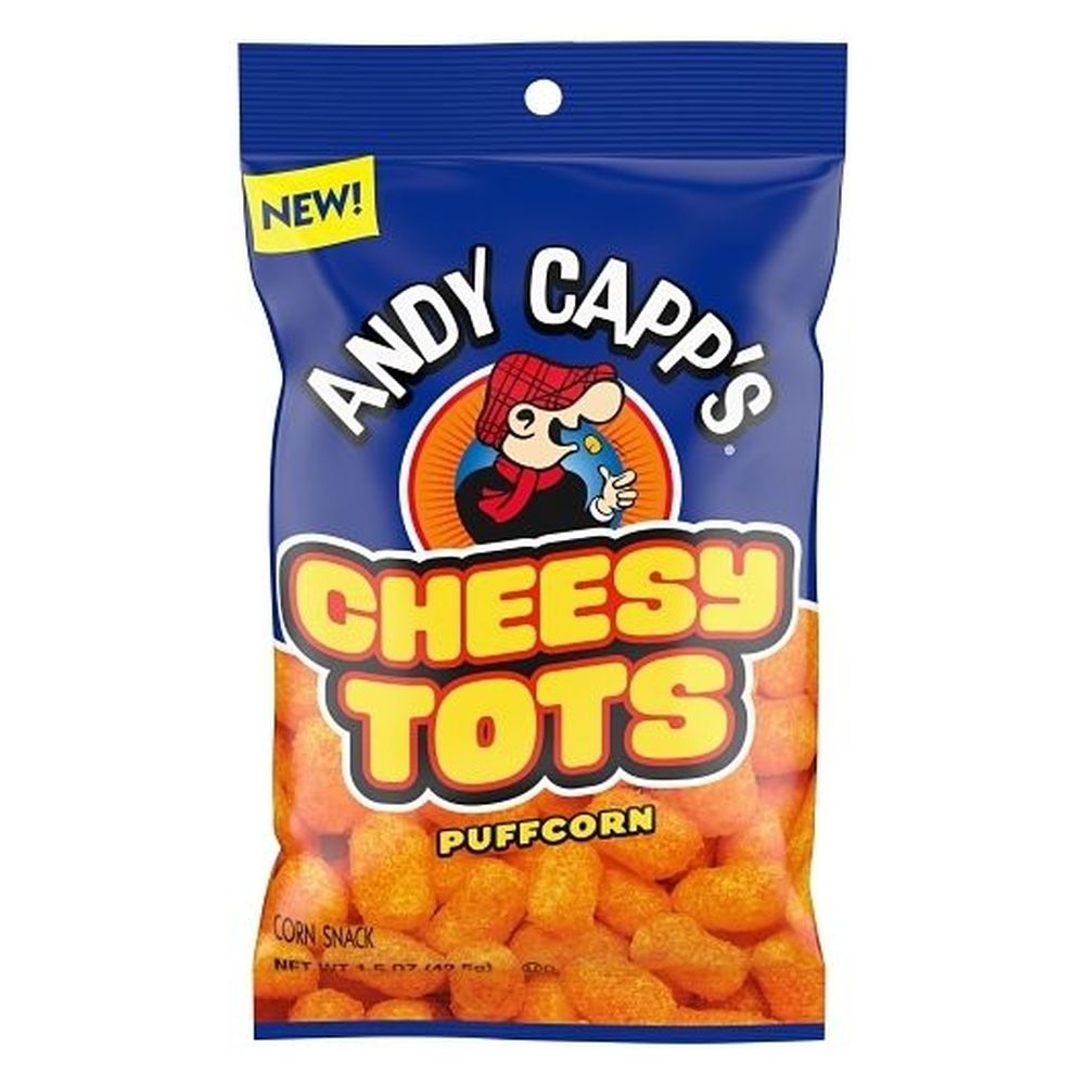 Andy Capp Cheesy Tots Puffcorn, 1.5 Ounce -- 12 per case