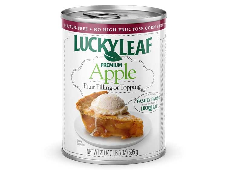 Lucky Leaf Premium Apple Fruit Filling and Topping, 21 Ounce Can -- 8 per case
