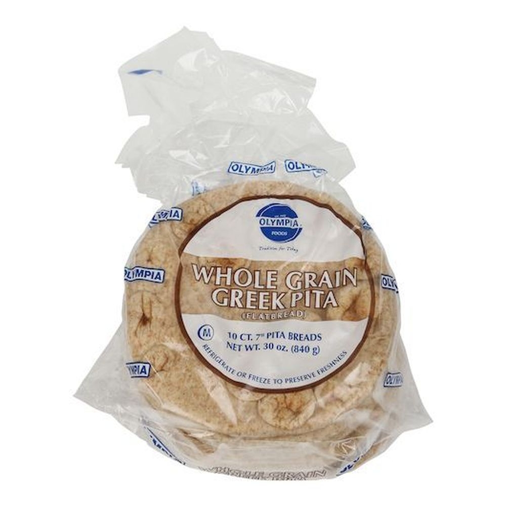 Olympia Foods Whole Grain Greek Pita, 1.875 Pound -- 120 per case