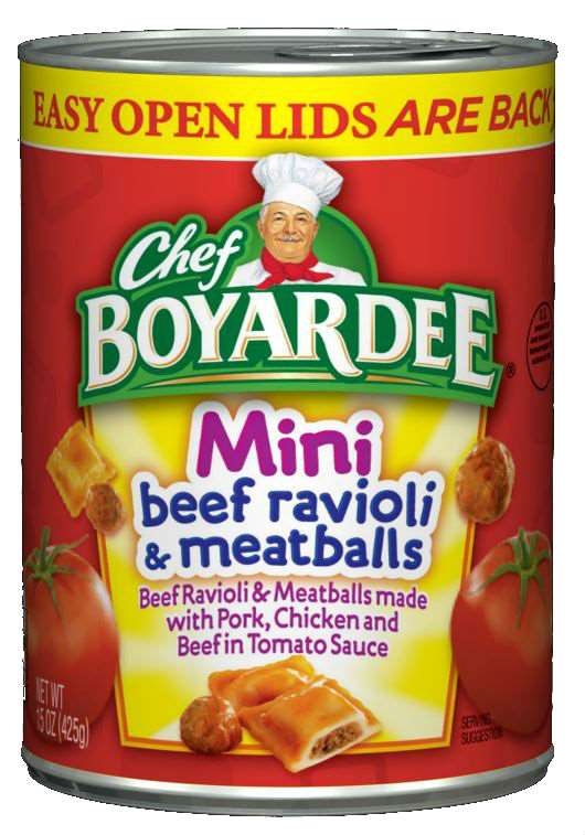 Conagrafoods Chef Boyardee Mini Ravioli Pasta with Mini Meatballs, 15 Ounce -- 24 per case