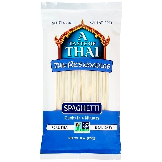 A Taste Of Thai Spaghetti Thin Rice Noodles, 8 Ounce -- 9 per case