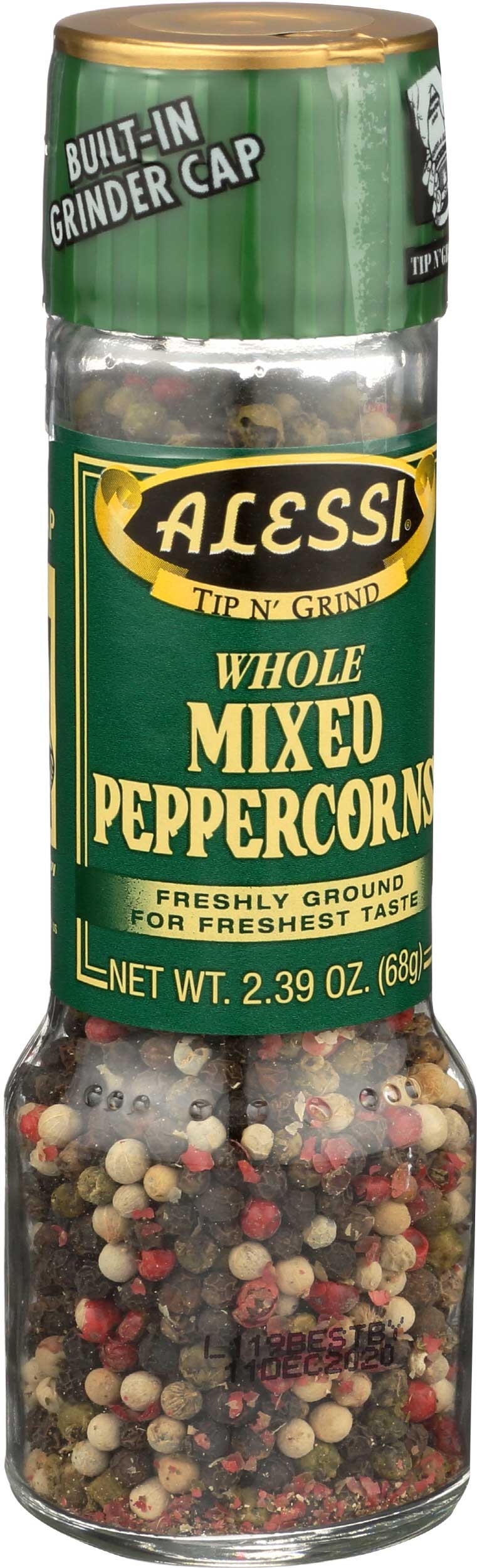 Alessi Whole Mixed Peppercorn, 2.39 Ounce -- 6 per case