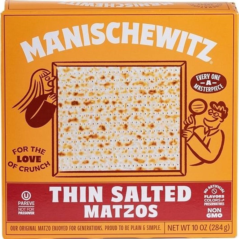 Manischewitz Thin Salted Matzo, 10 Ounce -- 12 per case