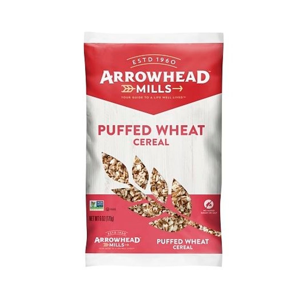 Arrowhead Mills Puffed Wheat Cereal, 6 Ounce -- 12 per case