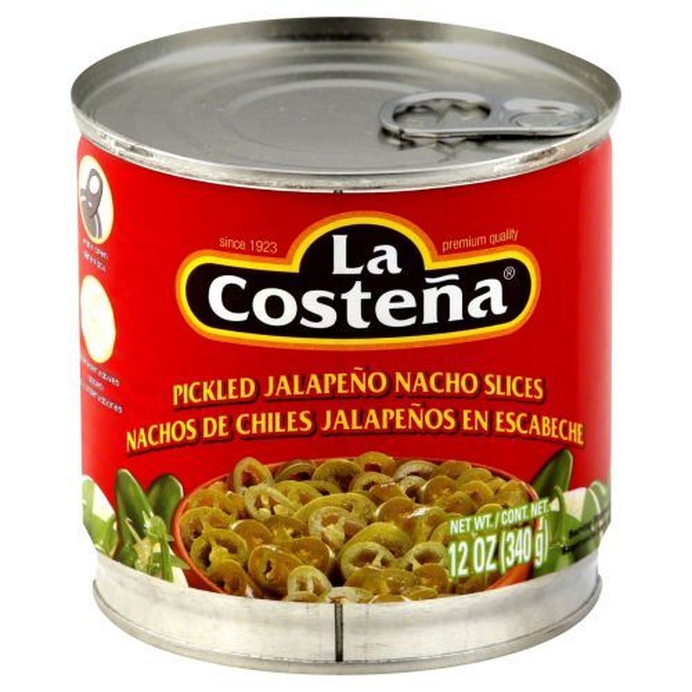 La Costena Pickled Jalapeno Nacho Slices, 12 Ounce -- 12 per case
