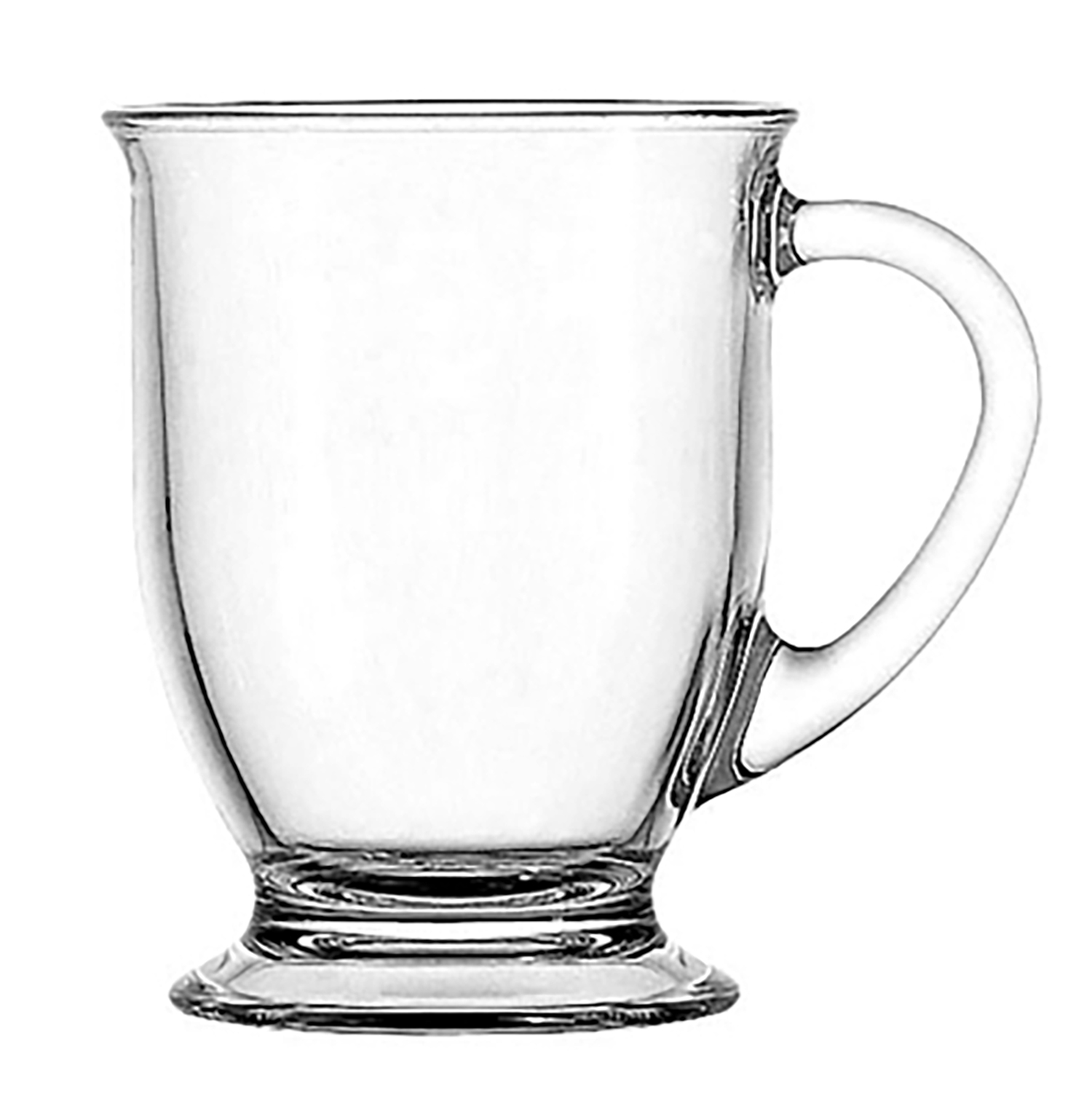 Anchor Hocking Glass Cafe Mug, 16 Ounce -- 6 Per Case
