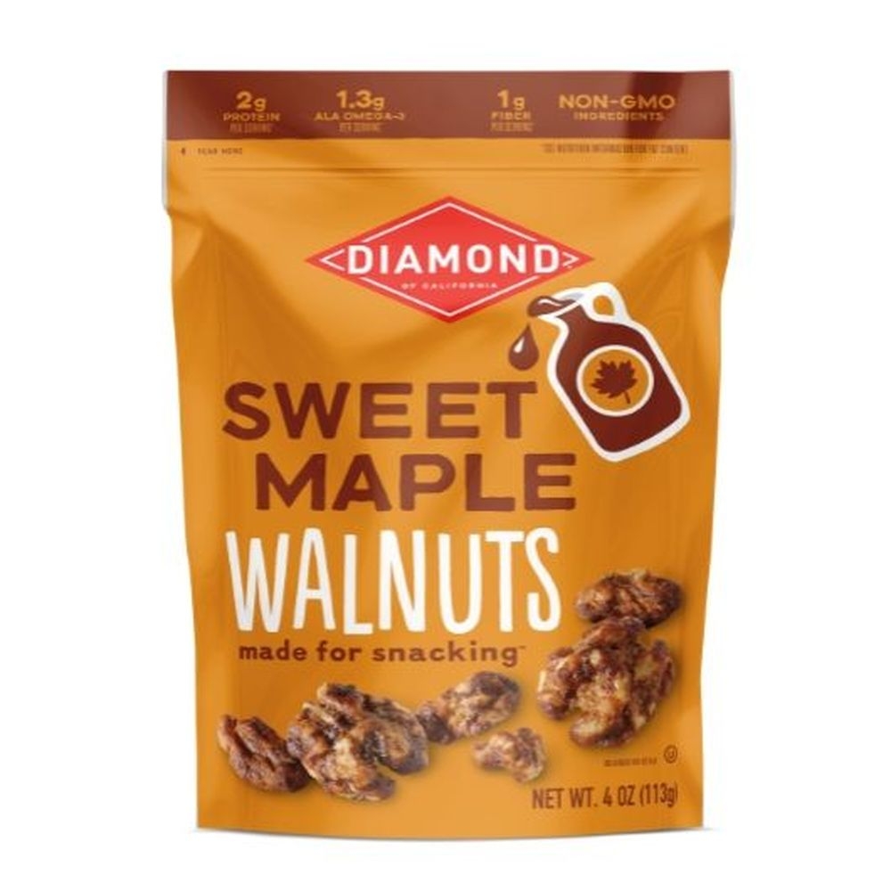 Diamond Of California Sweet Maple Walnuts, 4 Ounce -- 8 per case