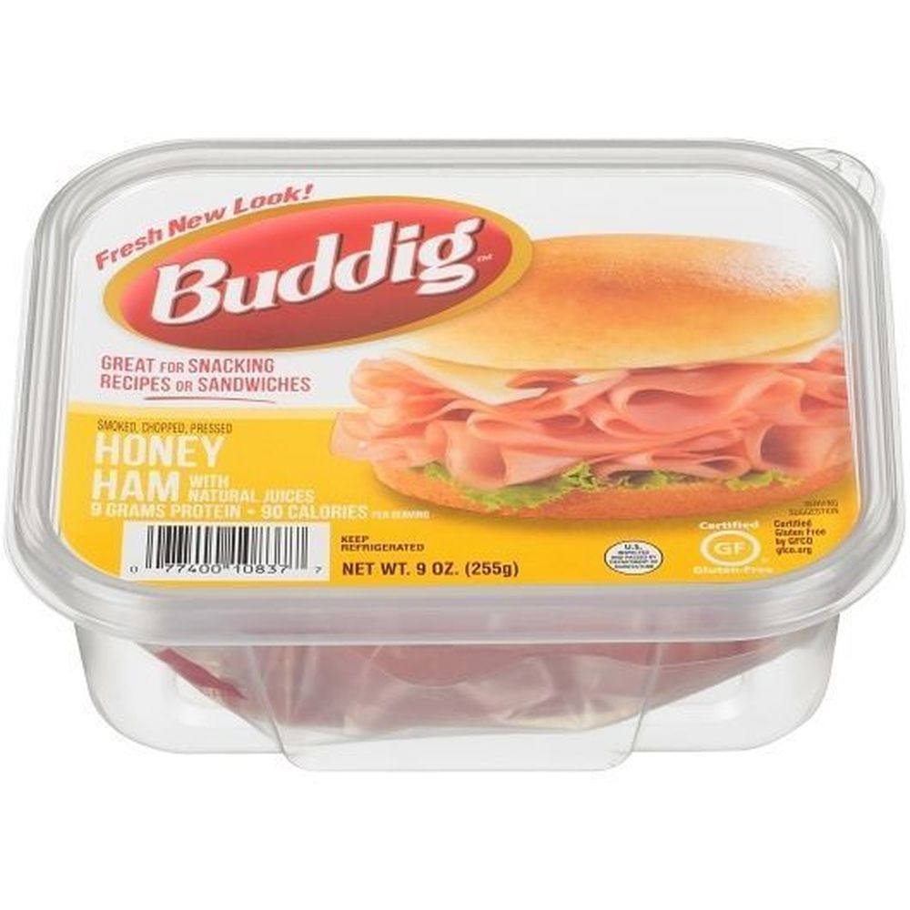 Carl Buddig Original Honey Ham, 9 Ounce Tub -- 8 per case