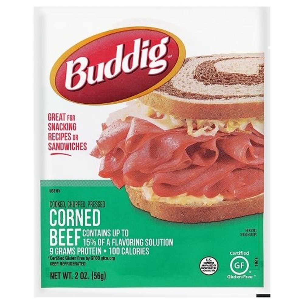 Carl Buddig Original Corned Beef, 2 Ounce -- 12 per case