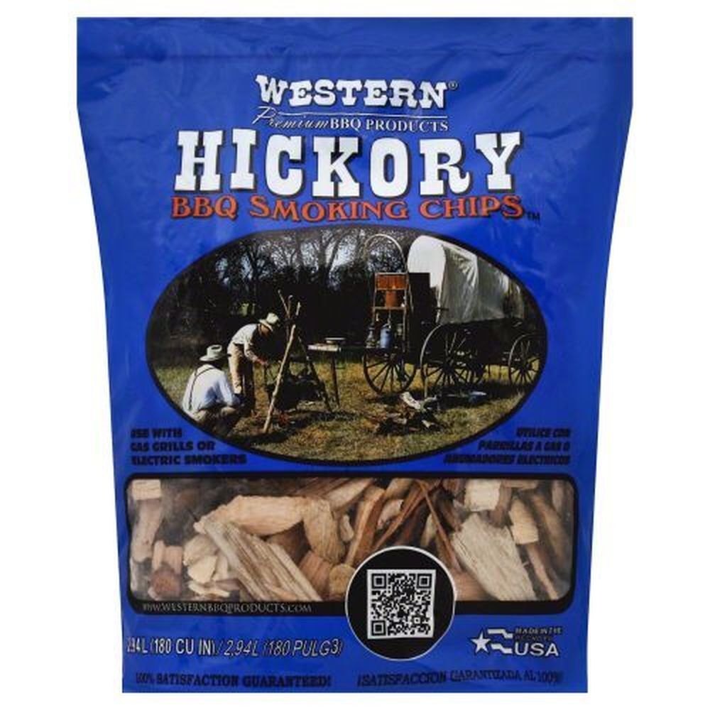 Western Hickory BBQ Smoking Wood Chips, 2.25 Pound -- 6 per case