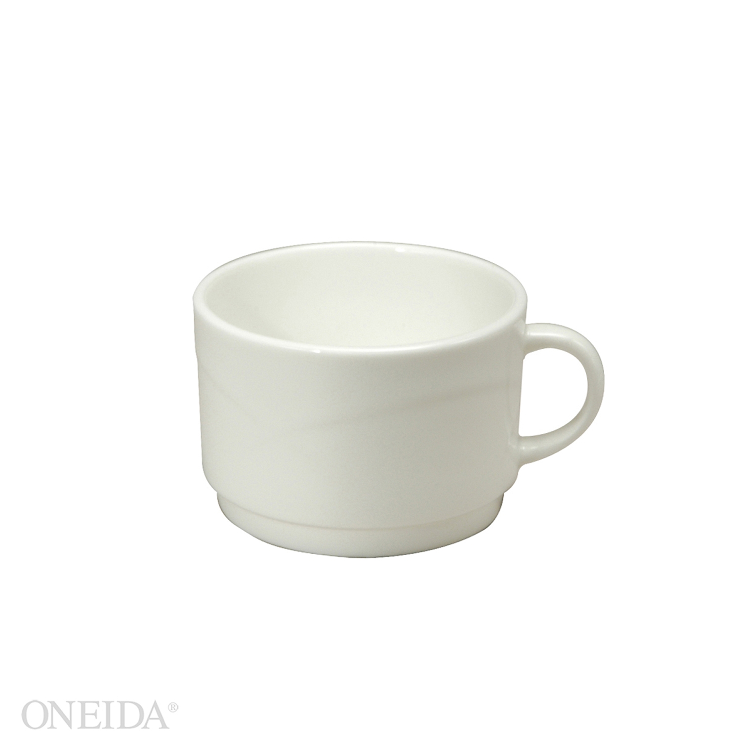 Oneida Vision/Oneida Bone Cups (Stackable) Vision (8 1/2 Oz.) Dia. (In.) =3 1/2in Pack -- 36 Per Case