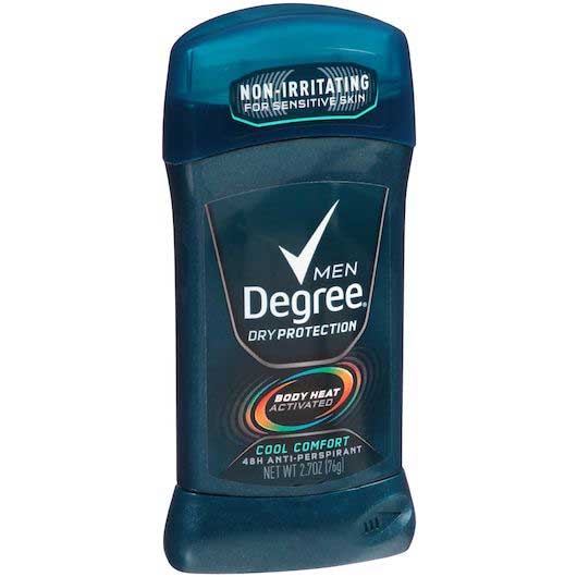 Degree Men Dry Protection Body Heat Activated Cool Comfort Anti Perspirant, 2.7 Ounce -- 12 per case