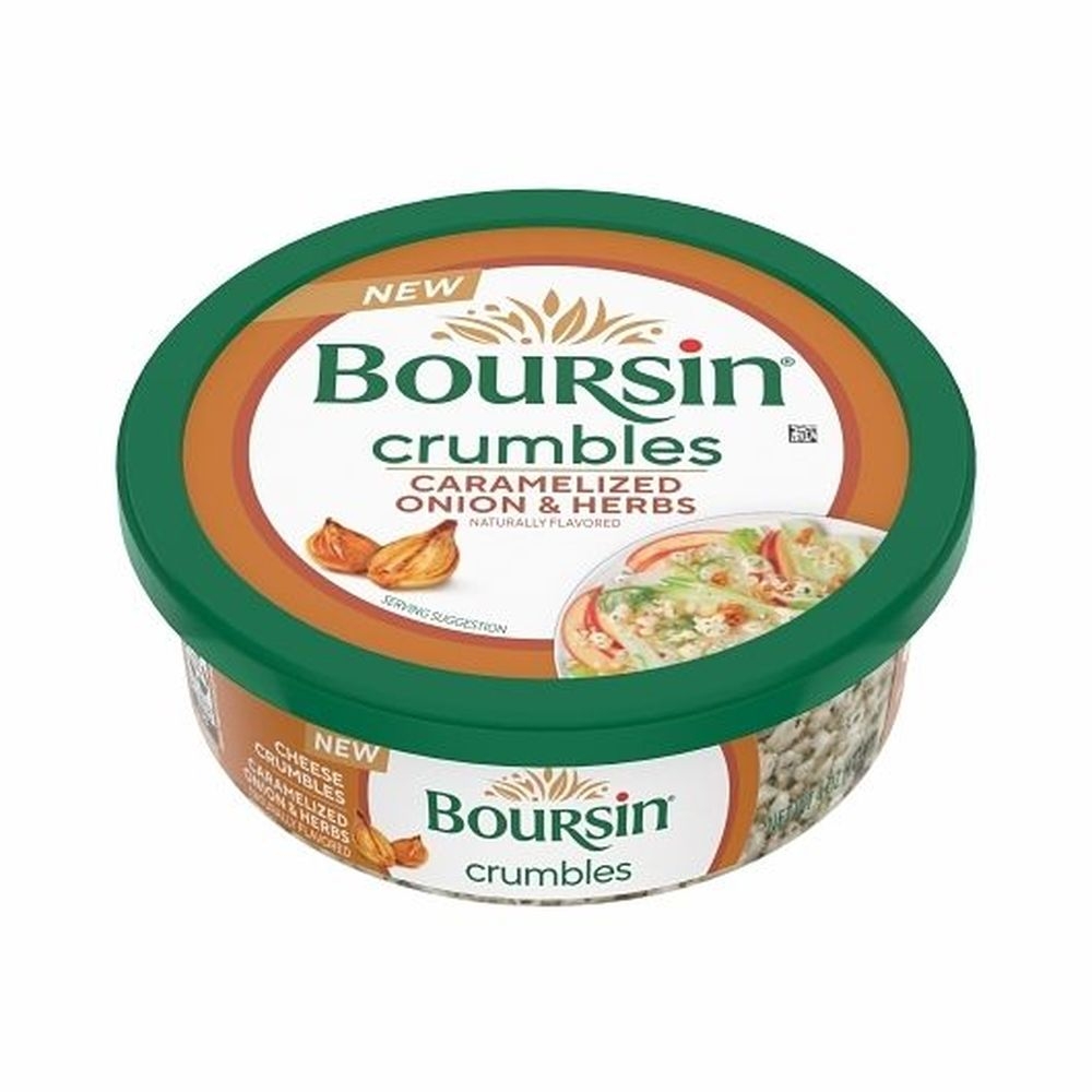 Boursin Caramelized Onion and Herbs Cheese Crumbles, 4 Ounce -- 6 per case