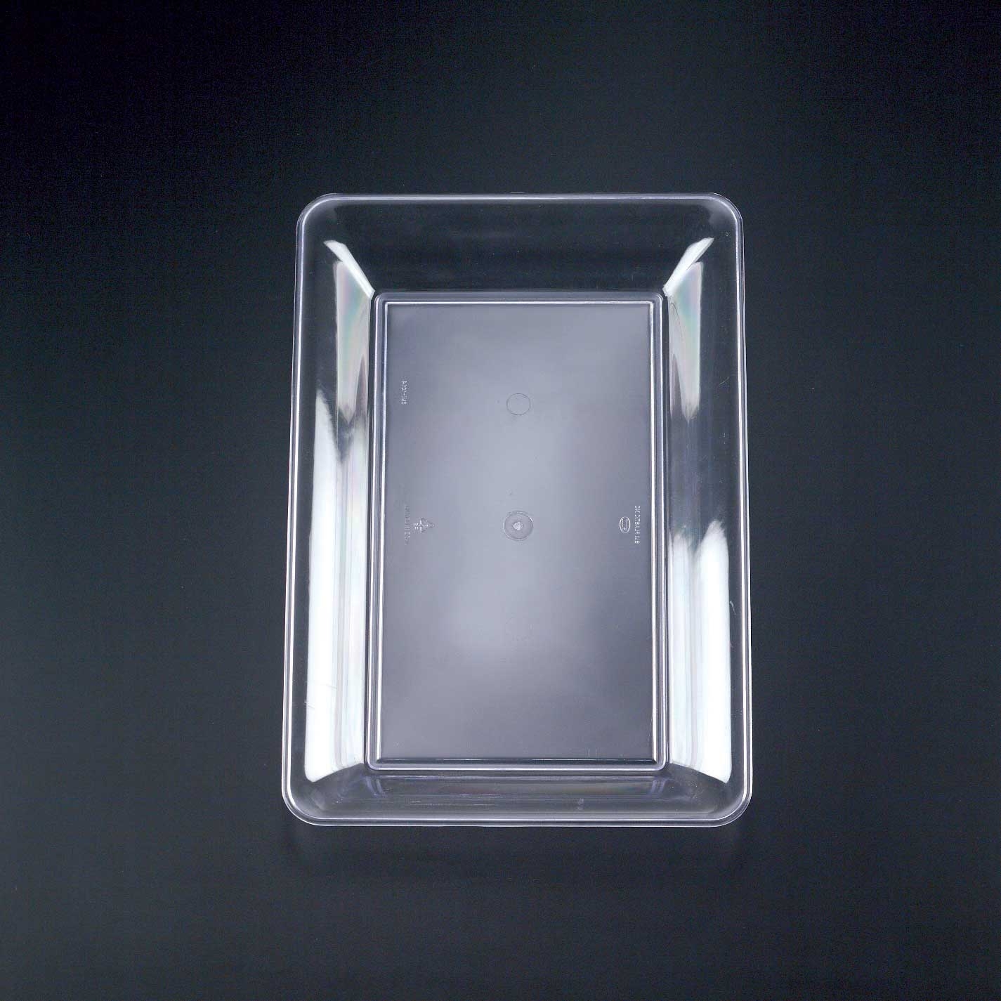 Party Tray Rectangular Clear Tray, 10 x 14 inch -- 25 per case.