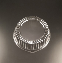 Party Tray Round Clear Dome Lid Only, 14 inch -- 25 per case.
