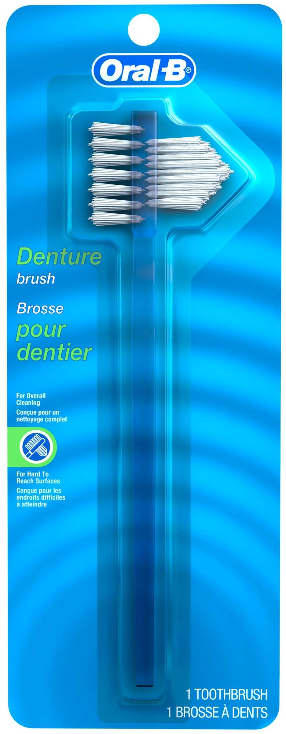 Oral B Denture Manual Hard Toothbrush -- 72 per case