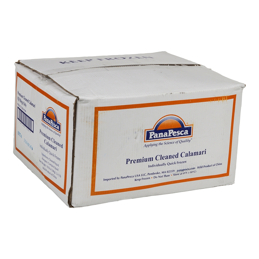 Panapesca Fully Cleaned Todarodes Squid Rings, 5 Pound -- 2 Per Case